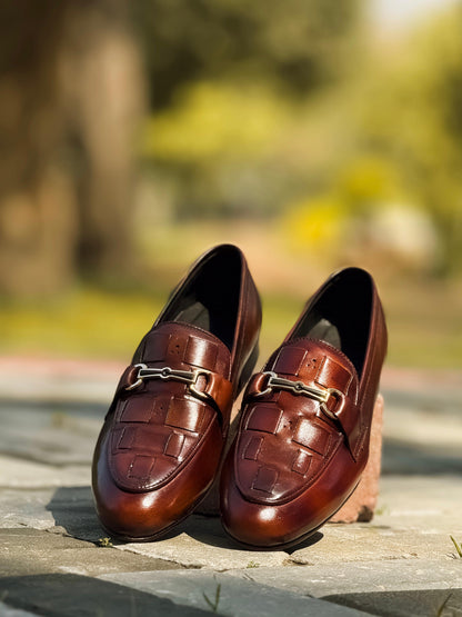 Brown Synthetic Leather Formal Shoes