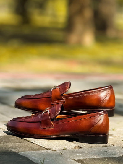 Brown Synthetic Leather Formal Shoes