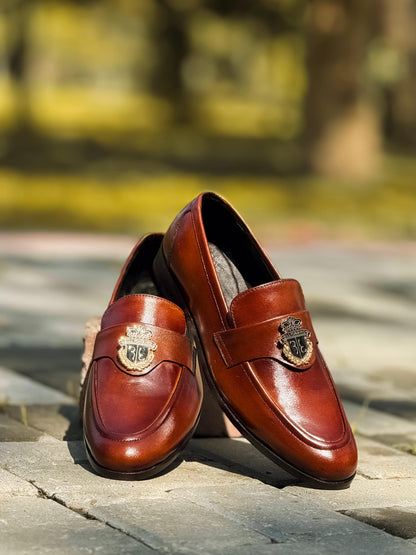 Leather Formal Brown Shoes  In Stock